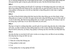 Hiệp định hợp tác kinh tế khoa học kỹ thuật nông nghiệp thương mại Việt Nam Ixraen