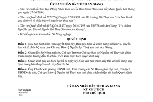 Quyết định 67/QĐ-UB Bản quy định chức năng, nhiệm vụ, quyền hạn