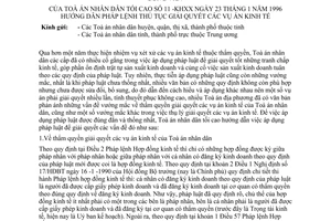 Công văn 11-KHXX hướng dẫn Pháp lệnh Thủ tục giải quyết các vụ án kinh tế