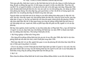 Chỉ thị 92/TTg tăng cường phòng chống bệnh dại