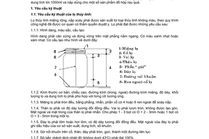 Tiêu chuẩn ngành 10 TCN 253:1996 về đồ hộp rau quả - Bao bì thủy tinh - Lọ thủy tinh miệng rộng nắp xoáy và nắp - Yêu cầu kỹ thuật - Phương pháp thử do Bộ Nông nghiệp và Phát triển nông thôn ban hành