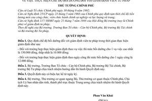 Quyết định 160-TTg thực hiện chế độ bồi dưỡng giám định viên tư pháp