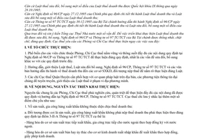 Công văn 737/CT-Ng.V triển khai thực hiện TT 97 TC/TCT