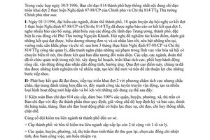 Thông báo 28/TB-UB-NCVX triển khai đợt 2 Nghị định 87-88/CP Chỉ thị 814/TTg