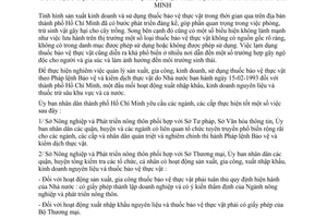 Chỉ thị 09/CT-UB-KT tổ chức quản lý các hoạt động sản xuất, gia công, kinh doanh, sử dụng thuốc bảo vệ thực vật