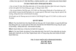 Quyết định 749/QĐ-UB năm 1996 Quy chế trách nhiệm quan hệ phối hợp hoạt động