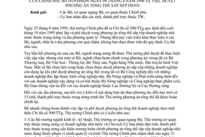 Công văn 1619/ĐMDN phê duyệt phương án tổng thể sắp xếp doanh nghiệp Nhà nước