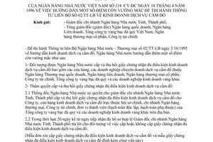 Công văn 118/CV-ĐC hướng dẫn vướng mắc thi hành TTLB 02/TT-LB về kinh doanh dịch vụ cầm đồ