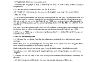 Tiêu chuẩn ngành TCN 48:1996 phòng cháy chữa cháy - Doanh nghiệp thương mại và dịch vụ do Bộ Thương mại ban hành
