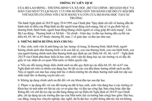 Thông tư liên bộ 07/TT-LB hướng dẫn chế độ ưu đãi người có công cách mạng con của họ đang học ở các trường