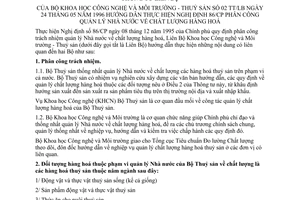 Thông tư liên bộ 02TT/LB chất lượng hàng hóa hướng dẫn Nghị định 86/CP