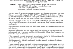 Công văn 1490TC/TCDN tổ chức Tổng cục Quản lý vốn và tài sản Nhà nước