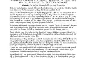 Công văn 1546-TC/TCT khai thu tiền thuê đất của các tổ chức trong nước