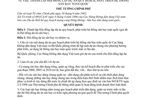 Quyết định 432/TTg thành lập Hội đồng lập dự án quy hoạch, phát triển hệ thống sân bay toàn quốc