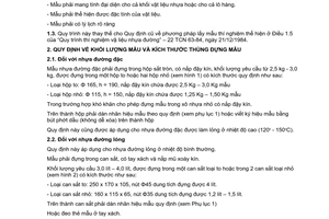 Tiêu chuẩn ngành 22 TCN 231:1996 về quy trình lấy mẫu vật liệu nhựa dùng cho đường bộ sân bay và bến bãi