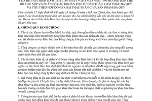 Thông tư 46/TC/TCDN hướng dẫn chế độ thu nộp phân bổ khoản thu từ đấu thầu khai thác đá quý hợp đồng khai thác phân chia sản phẩm đá quý