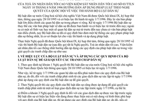 Thông tư liên tịch 03/TTLN hướng dẫn pháp luật Nghị quyết Quốc hội thi hành Bộ luật dân sự do Tòa án Tối cao Viện Kiểm Sát tối cao