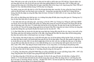 Chỉ thị 22/CT-UB công tác mùa lũ 1996 biện pháp sản xuất nông nghiệp năm 1997 An Giang