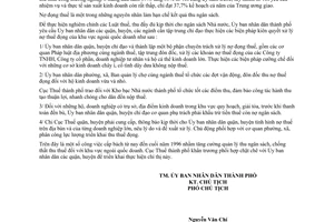 Chỉ thị 29/CT-UB-KT xử lý nợ thuế đọng khu vực ngoài quốc doanh