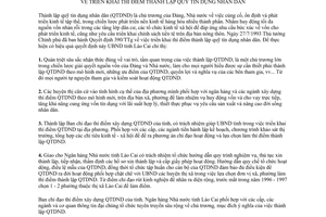 Chỉ thị 22/CT-UB năm 1996 triển khai thí điểm thành lập quỹ tín dụng nhân dân