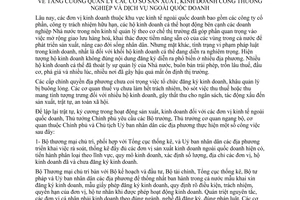 Chỉ thị 657-TTg tăng cường quản lý cơ sở sản xuất, kinh doanh công thương nghiệp dịch vụ ngoài quốc doanh