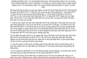 Chỉ thị 31/CT-UB-NC thực hiện Nghị định 39/CP đảm bảo trật tự an toàn giao thông đường sắt nghị định 40/CP trật giao thông đường bộ trật tự đô thị