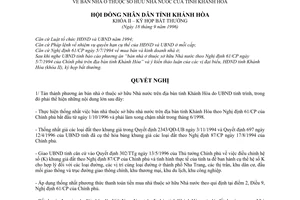 Nghị quyết 84NQ/HĐNĐ bán nhà ở thuộc sở hữu nhà nước