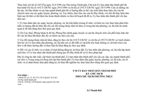 Công văn 3018/UB yêu cầu thực hiện đăng ký, kê khai đất theo đúng thời gian quy định