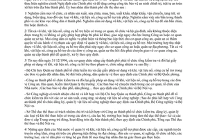 Chỉ thị 33/CT-UB-NCVX quản lý vũ khí vật liệu nổ công cụ hỗ trợ địa bàn thành phố Hồ Chí Minh