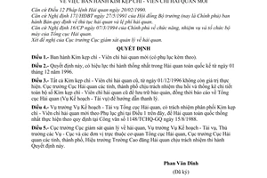 Quyết định 158/TCHQ-QĐ kìm kẹp chì - viên chì hải quan mới