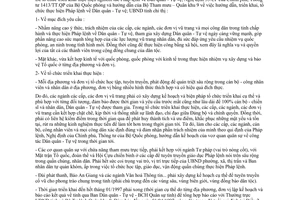 Chỉ thị 30/CT-UB 1996 thực hiện Pháp lệnh về Dân quân Tự vệ An Giang