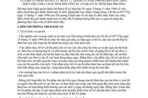 Thông tư 1611/TT hướng dẫn chia tách tỉnh cơ quan Tư pháp địa phương