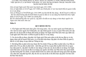 Thông tư 63-TC/ĐTPT quản lý cấp phát vốn đầu tư xây dựng cơ bản vốn ngân sách Nhà nước