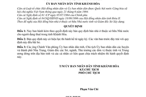 Quyết định 2144/QĐ-UB bán nhà ở thuộc sở hữu Nhà nước