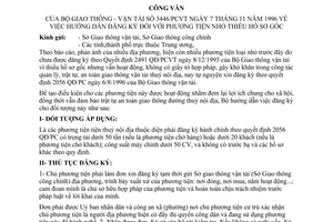 Công văn 3446/PCVT hướng dẫn đăng ký phương tiện nhỏ thiếu hồ sơ gốc