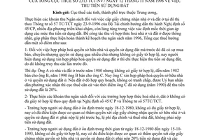 Công văn 2313-TCT/NV7 thu tiền sử dụng đất