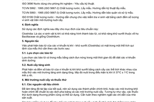 Tiêu chuẩn Việt Nam TCVN 6191-1:1996 (ISO 6461/1:1986 (E)) về chất lượng nước - phát hiện và đếm số bào tử vi khuẩn kị khí khử sunfit (Clostridia) do Tổng cục Tiêu chuẩn Đo lường chất lượng ban hành