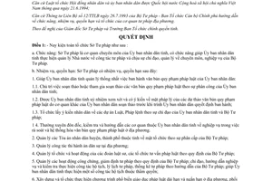 Quyết định 2427/QĐ-UB năm 1996 kiện toàn tổ chức Sở Tư pháp do Ủy ban nhân dân