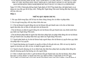 Thông tư 07/TT-NH1 hướng dẫn Quy chế phát hành sử dụng séc hướng dẫn Nghị định 30