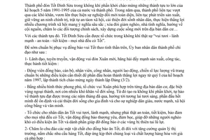 Chỉ thị 43/CT-UB-KT tổ chức Tết nguyên đán Đinh Sửu 06-10/02/1997