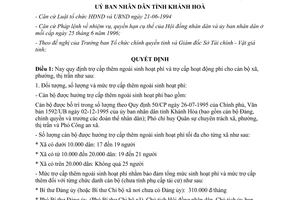 Quyết định 48/1998/QĐ-UB thực hiện chế độ đối với cán bộ xã phường thị trấn