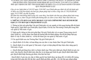Thông tư 01/1998/TT/BVGCP-TH Luật Ban hành Văn bản Quy phạm Pháp luật hướng dẫn Nghị định 101/CP
