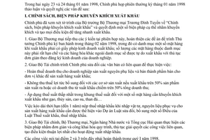 Nghị quyết 02/1998/NQ-CP phiên họp thường kỳ tháng 1 năm 1998 của Chính Phủ