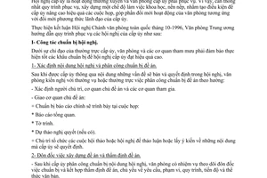 Hướng dẫn 04-HD/VPTW 1998 quy trình văn phòng tỉnh thành ủy phục vụ hội nghị cấp ủy