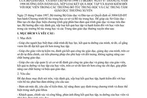 Thông tư 05/1998/TT-BGDĐT hướng dẫn đánh giá, xếp loại kết quả học tập hạnh kiểm học viên trường bổ túc trung học trung tâm giáo dục thường xuyên