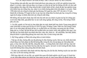 Chỉ thị 09/1998/CT-TTg biện pháp cấp bách diệt trừ chuột bảo vệ mùa màng