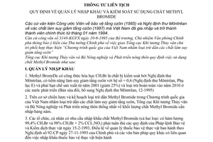 Thông tư liên tịch 92/1998/TTLT-TCKTTV-BNNPTNT quy định quản lý nhập khẩu kiểm soát sử dụng methyl bromide
