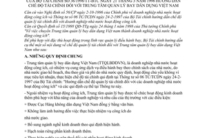 Thông tư 36/1998/TT-BTC hướng dẫn tài chính Trung tâm quản lý bay dân dụng Việt Nam