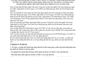 Thông tư 35/1998/TT-BTC hướng dẫn  Luật dầu khí thủ tục miễn thuế nhập khẩu tổ chức cá nhân tiến hành hoạt động dầu khí