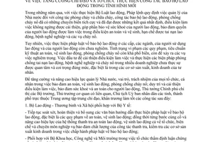 Chỉ thị 13/1998/CT-TTg  tăng cường chỉ đạo tổ chức thực hiện công tác bảo hộ lao động tình hình mới